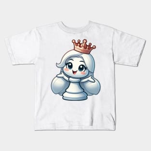 Cute Chess Queen Kids T-Shirt